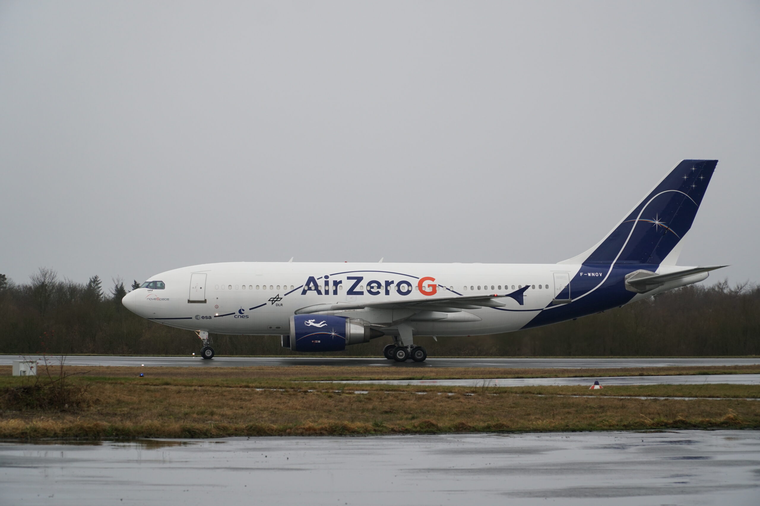 Die ZeroG unmittelbar nach der Landung